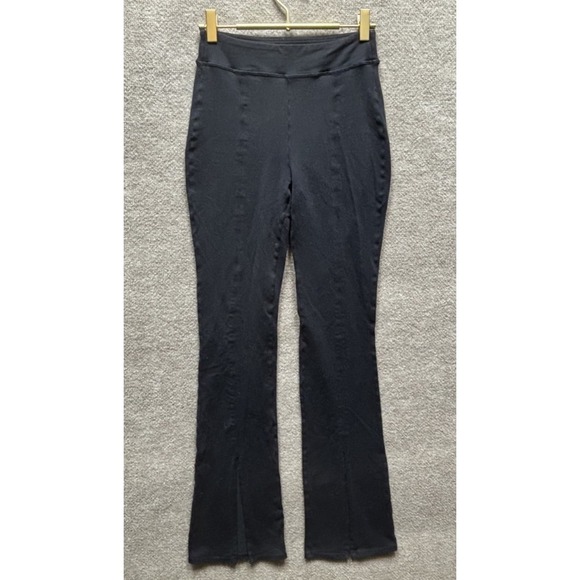 Aloha Island Pants - Alo Yoga Airbrush High Waist HW HR Flutter Legging Flared Split Black Size Small